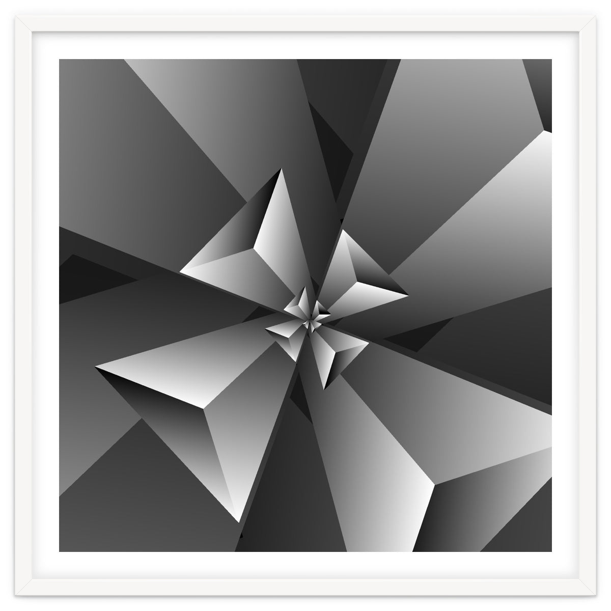 Blackish Trendy Triangle Pattern