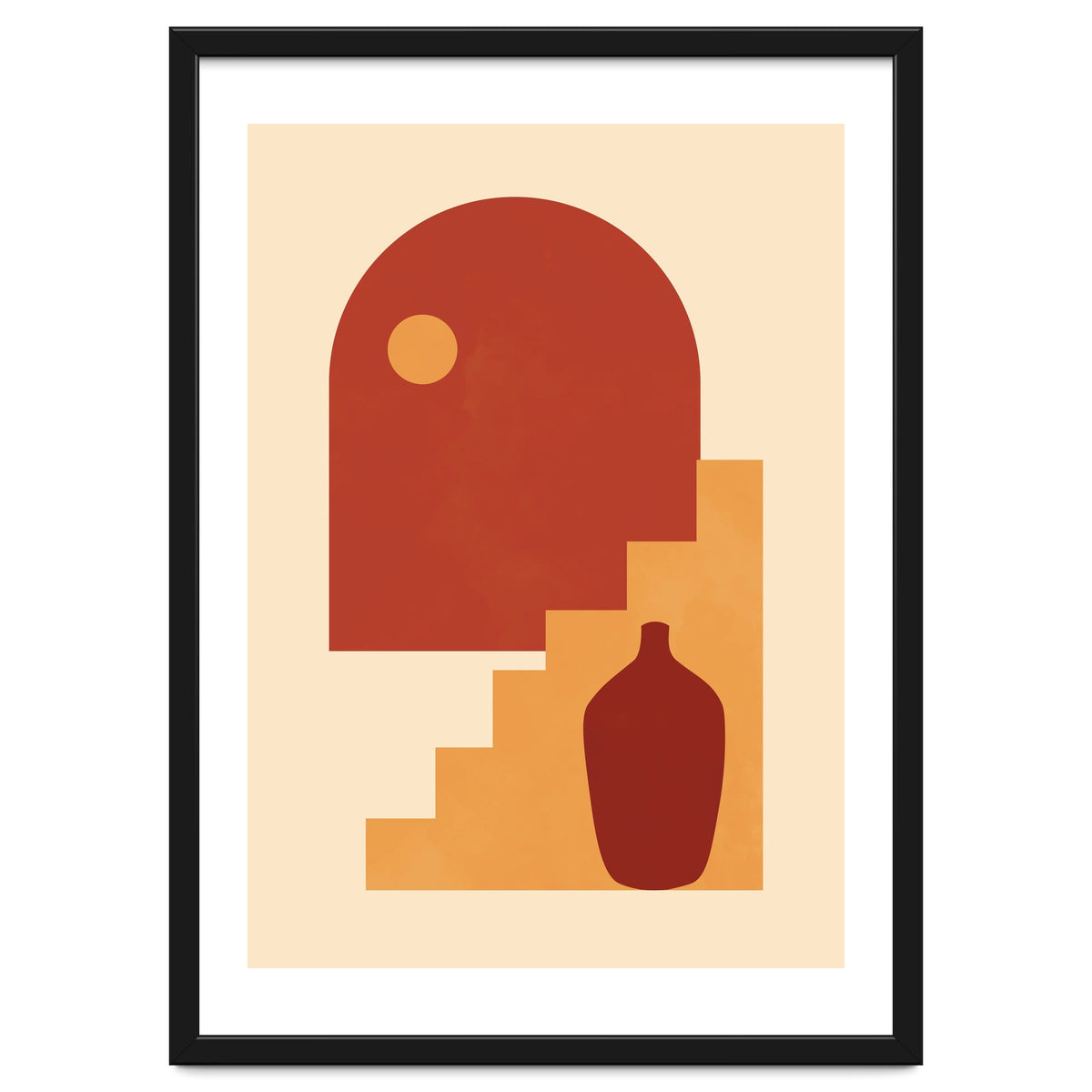 Geometric Print Mid Century Modern