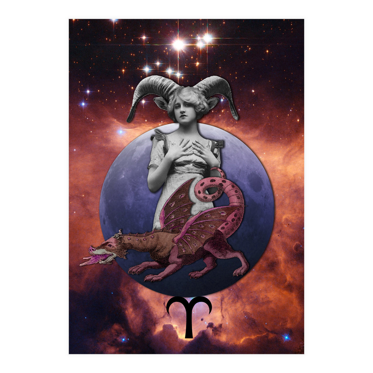 Aries Zodiac Sign (Print Only)
