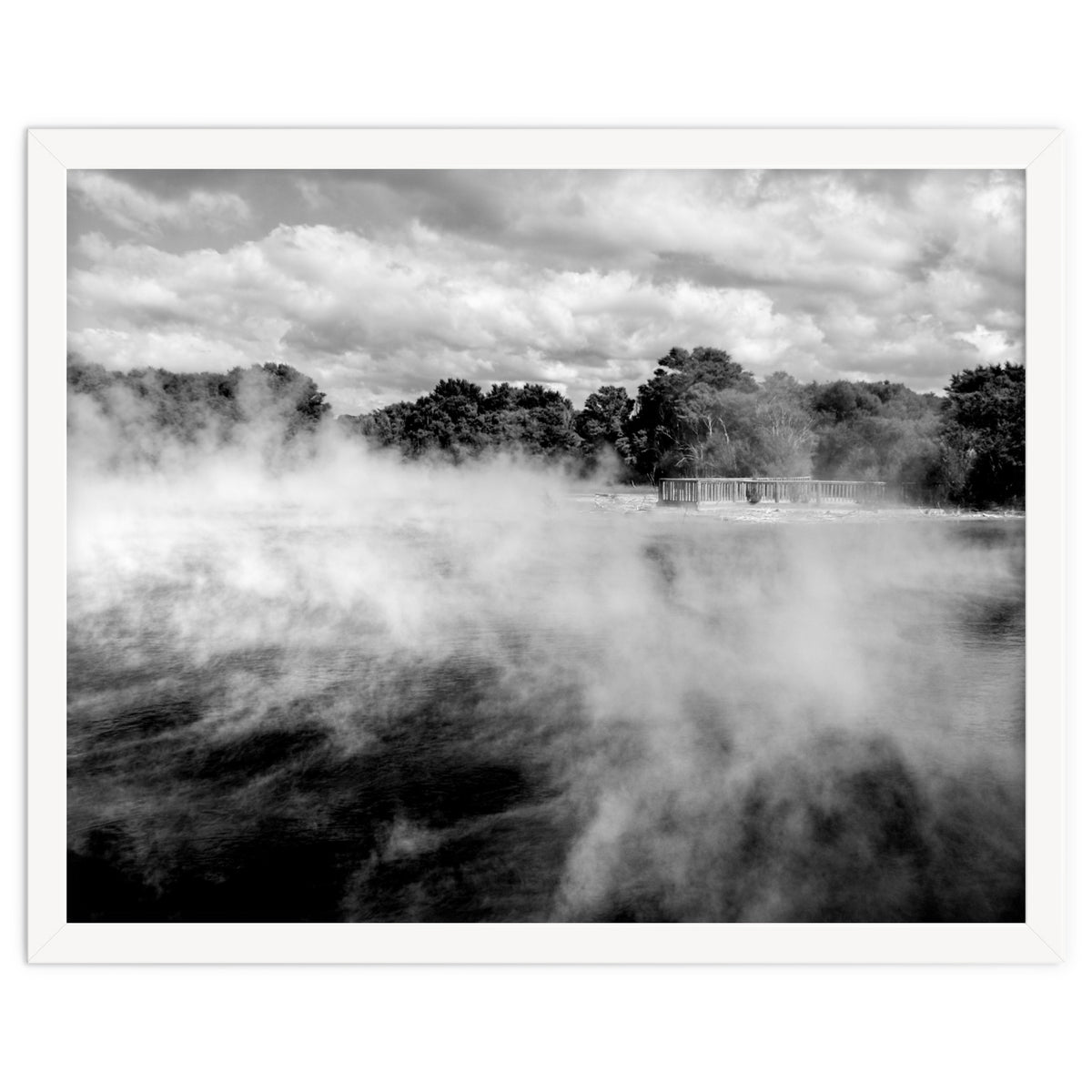 Vapors in Rotorua, New Zealand Art Print