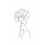 female flower line-a (Print Only) thumbnail