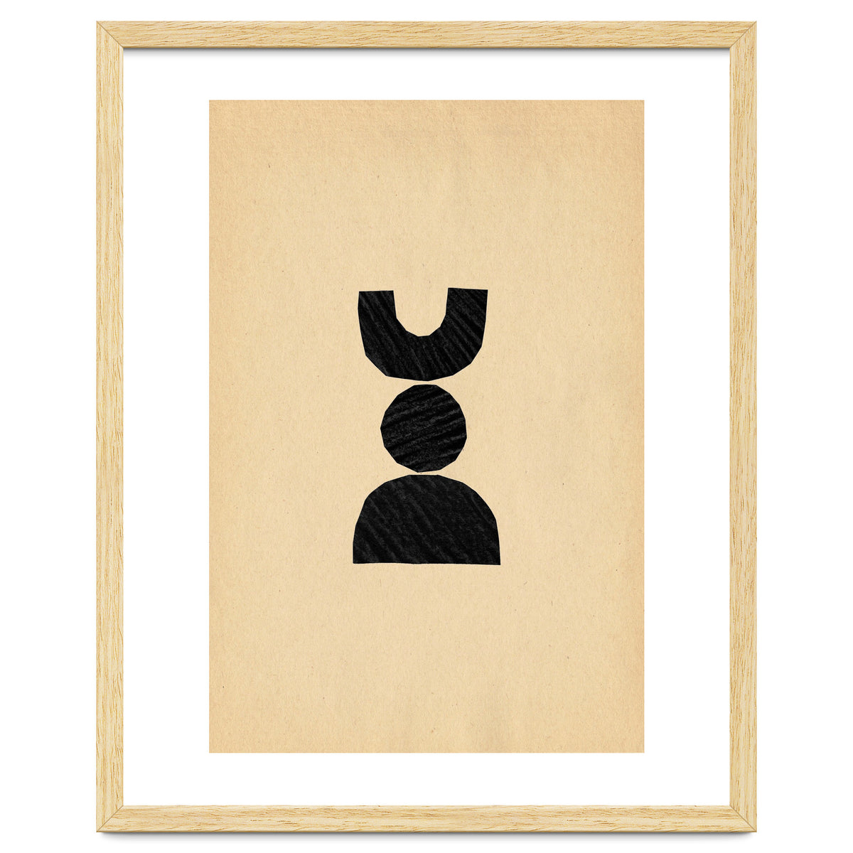 Abstract balancing shapes