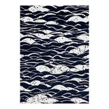 Rain, Abstract Storm Black & White, Monochromatic Line Art Sketch, Simple Eclectic Painting (Print Only) thumbnail