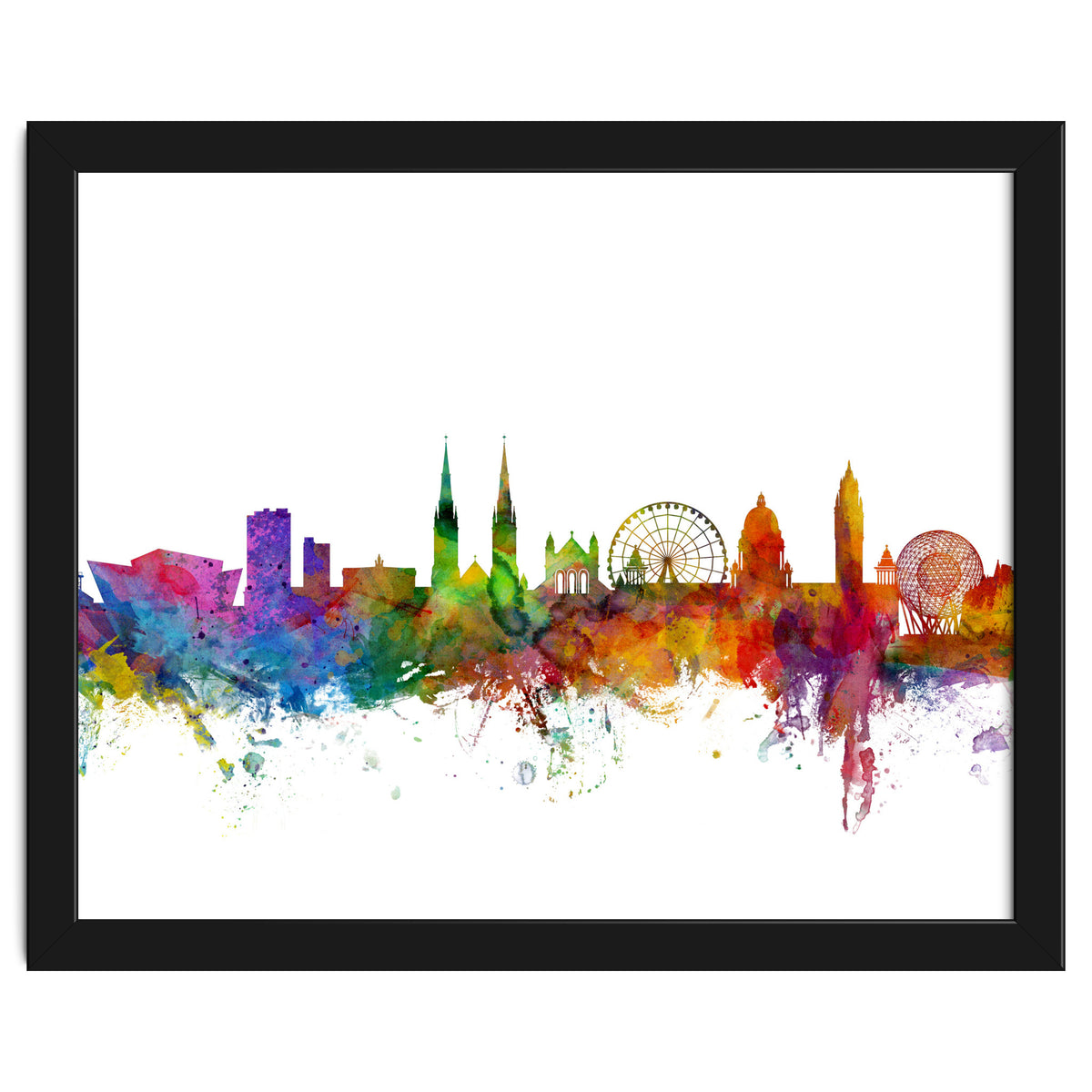 Belfast Northern Ireland Skyline