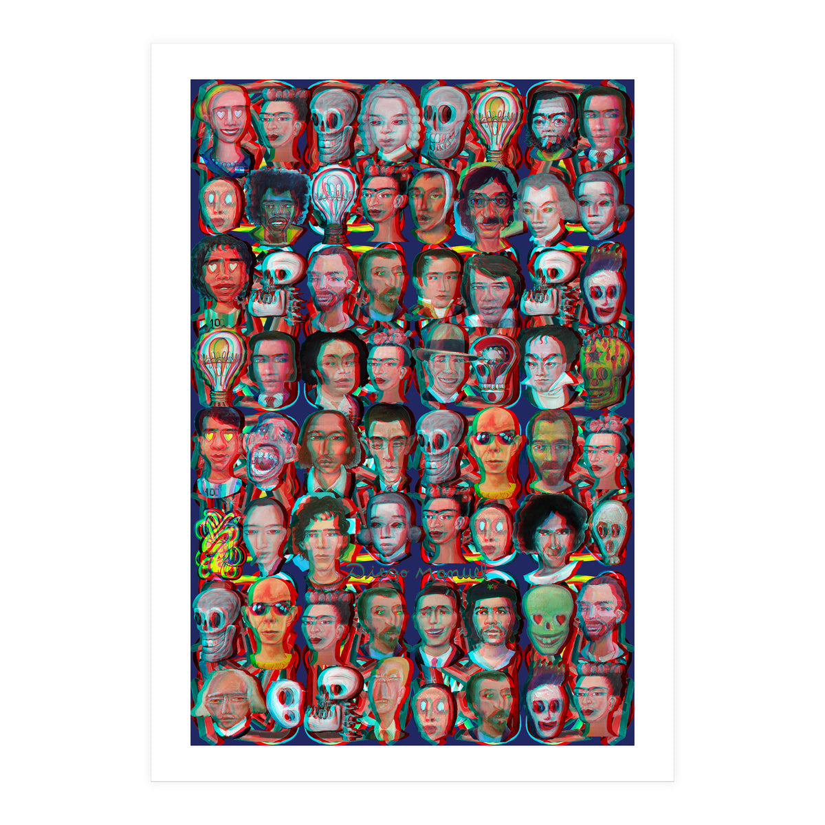 Formas 14 34 3d And Retratos 2 (Print Only)