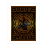 Eat Sleep Game Repeat (Print Only) thumbnail