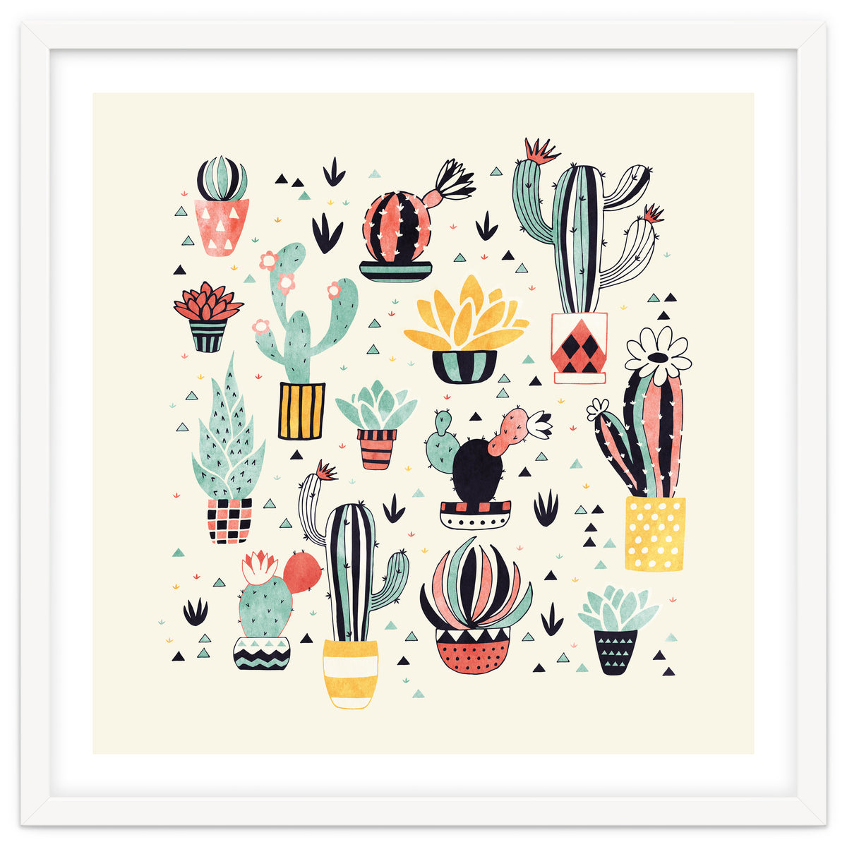 Cactus In A Flower Pot