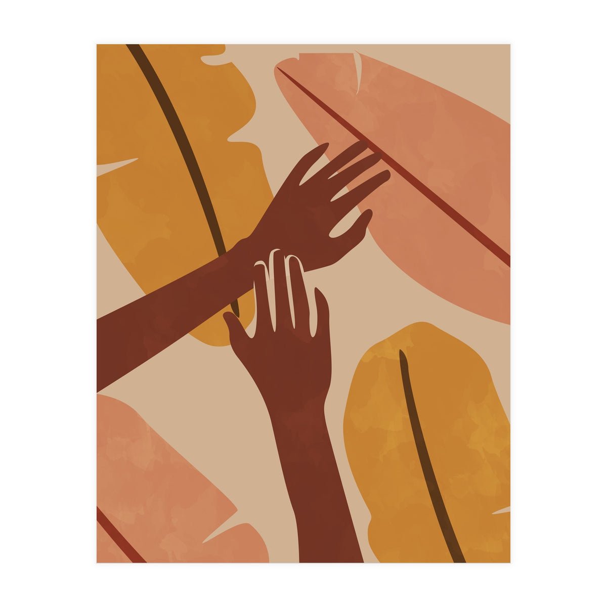 Banana Leaf Tropical Boho (Print Only)