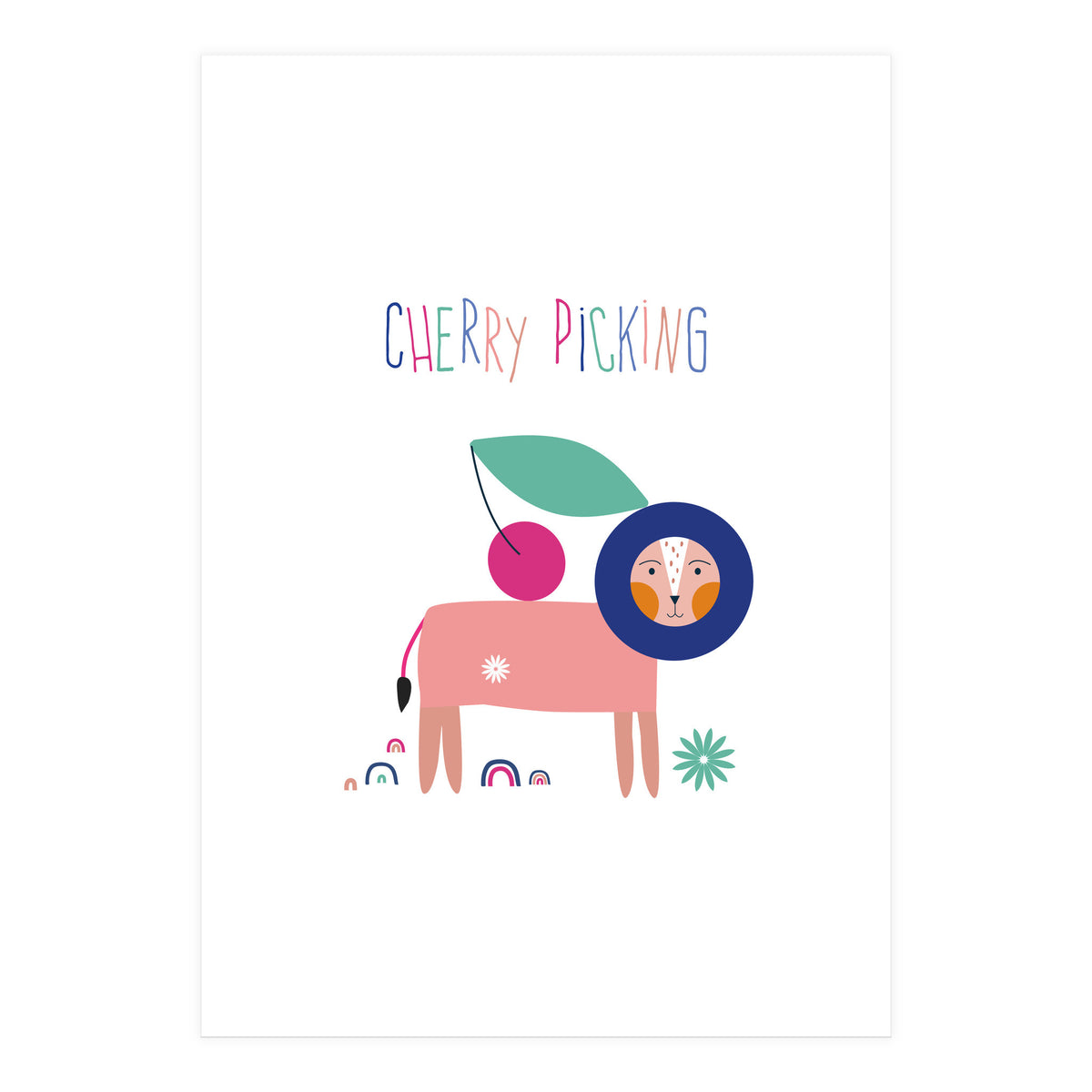 Kids Cherry Picking Rgb (Print Only)