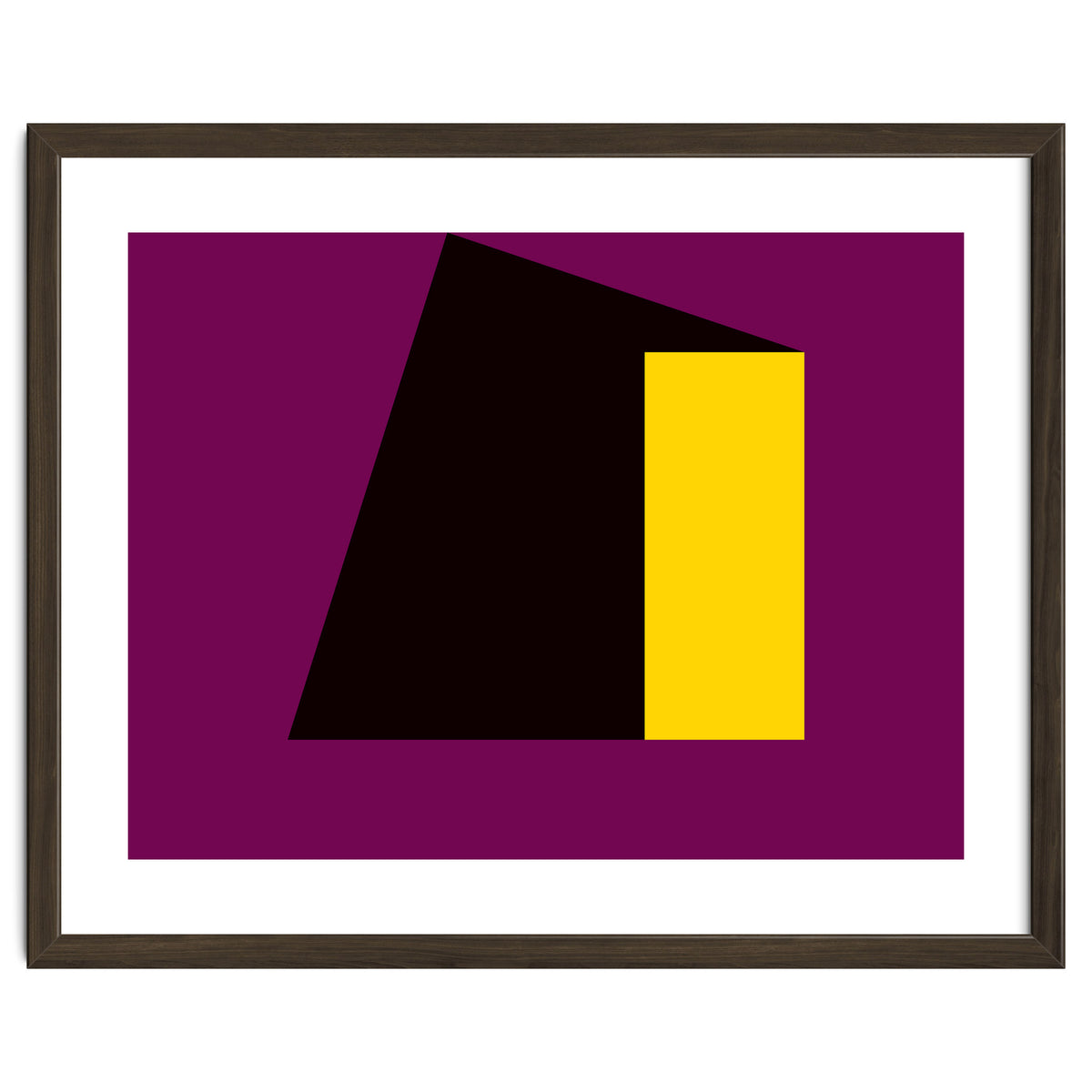 Geometric Shapes No. 55 - purple & yellow