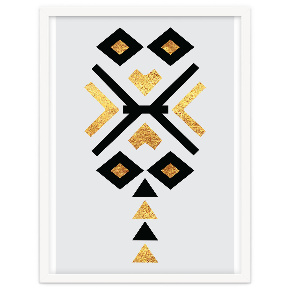 Gold And Black Abstract Tribal