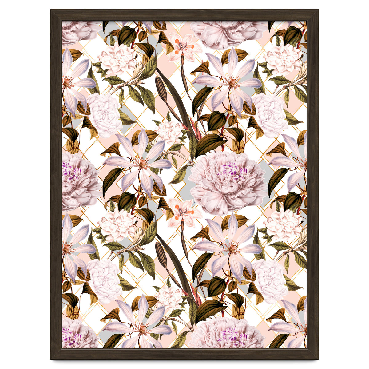 Pink flowering in geometric