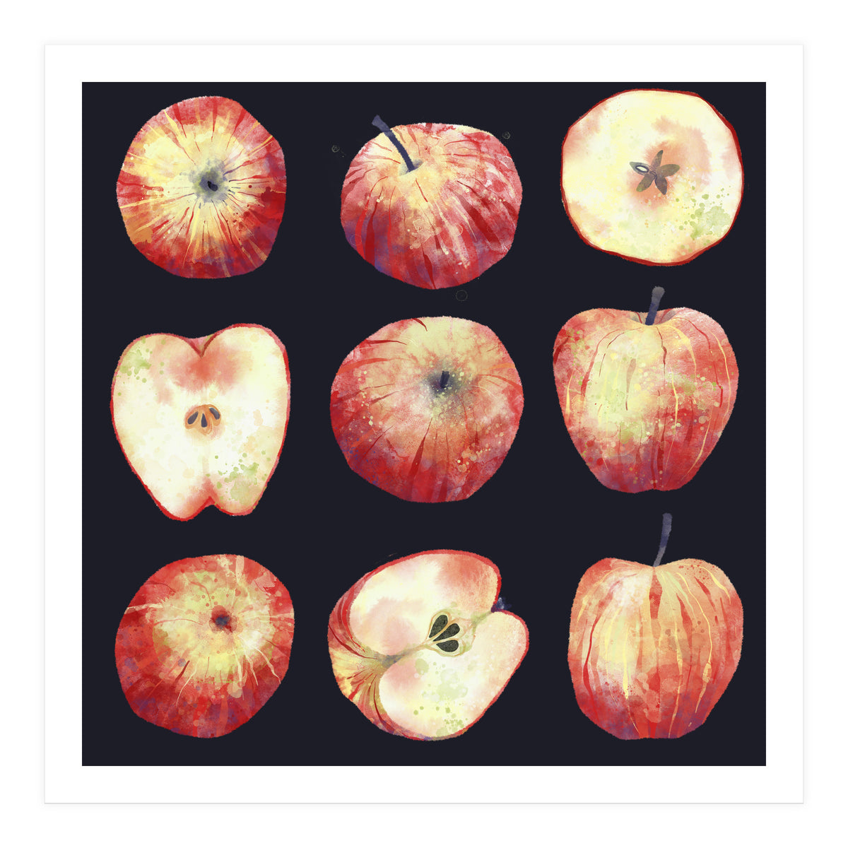 Apples Dark (Print Only)