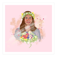 Girl In Wreath 3 (Print Only)