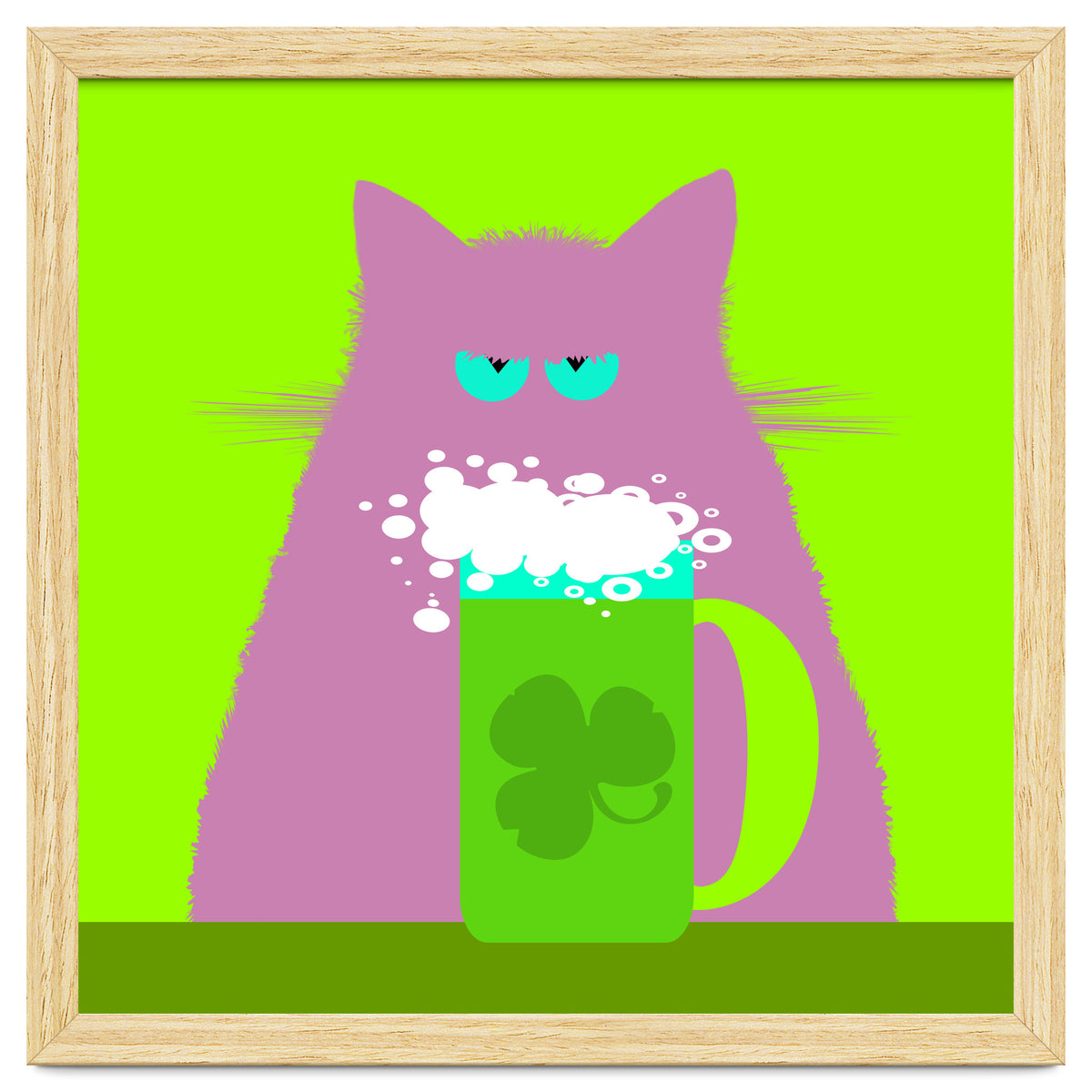 Saint Patrick's Day Lilac Cat