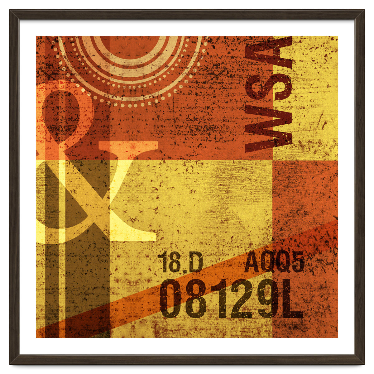 Abstract Industrial Yellow