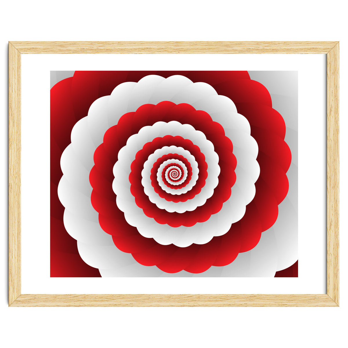 Red Modern Floral Interior Design