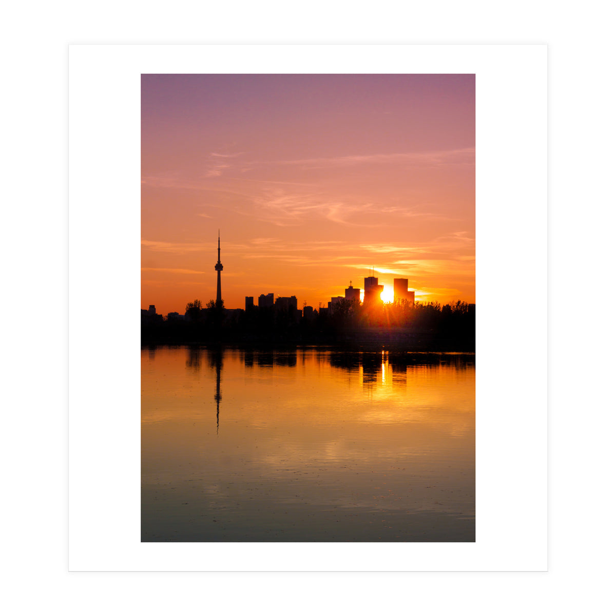Leslie Street Spit Toronto Canada Sunset (Print Only)