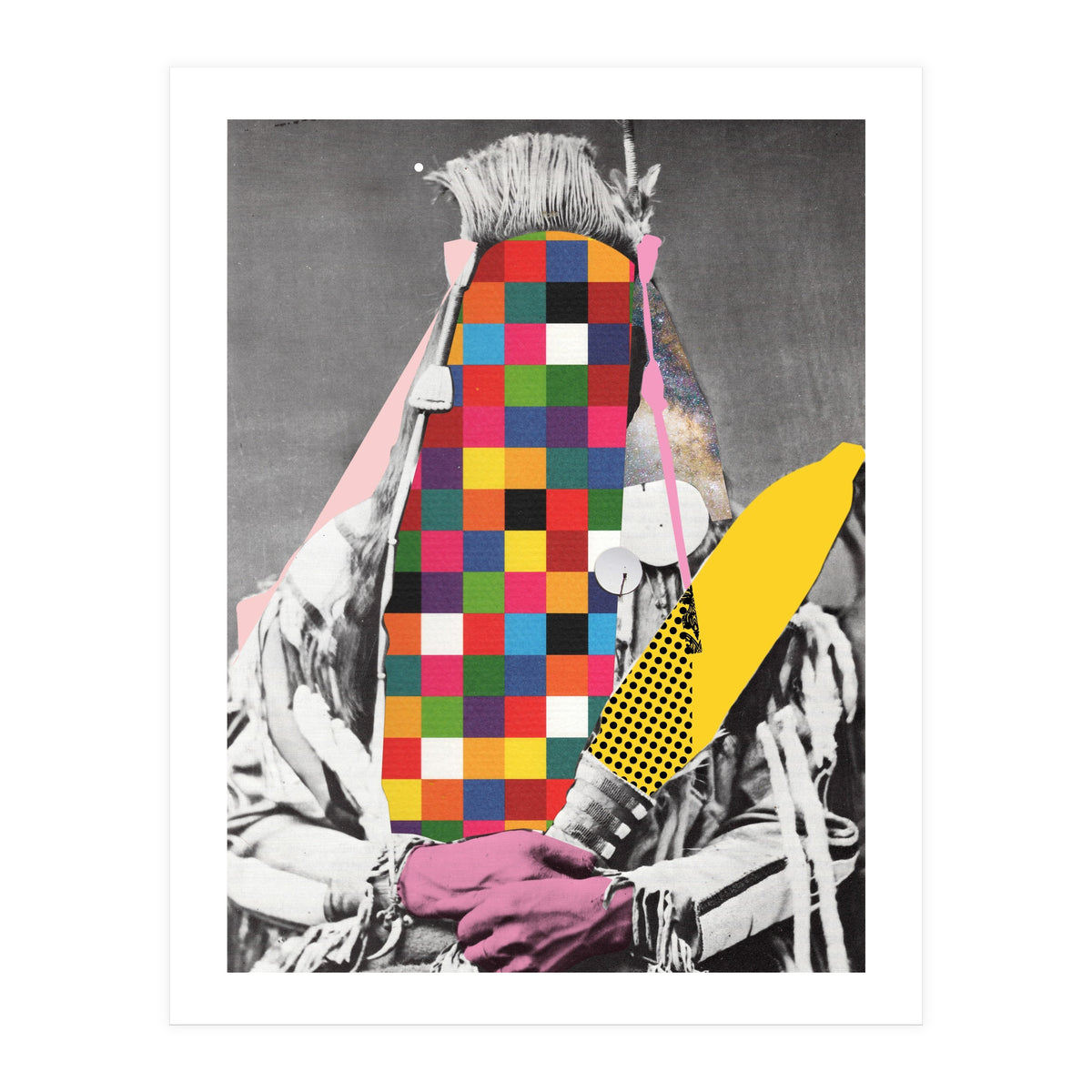 Musterhafte Quadratur Eines Indianers (Print Only)