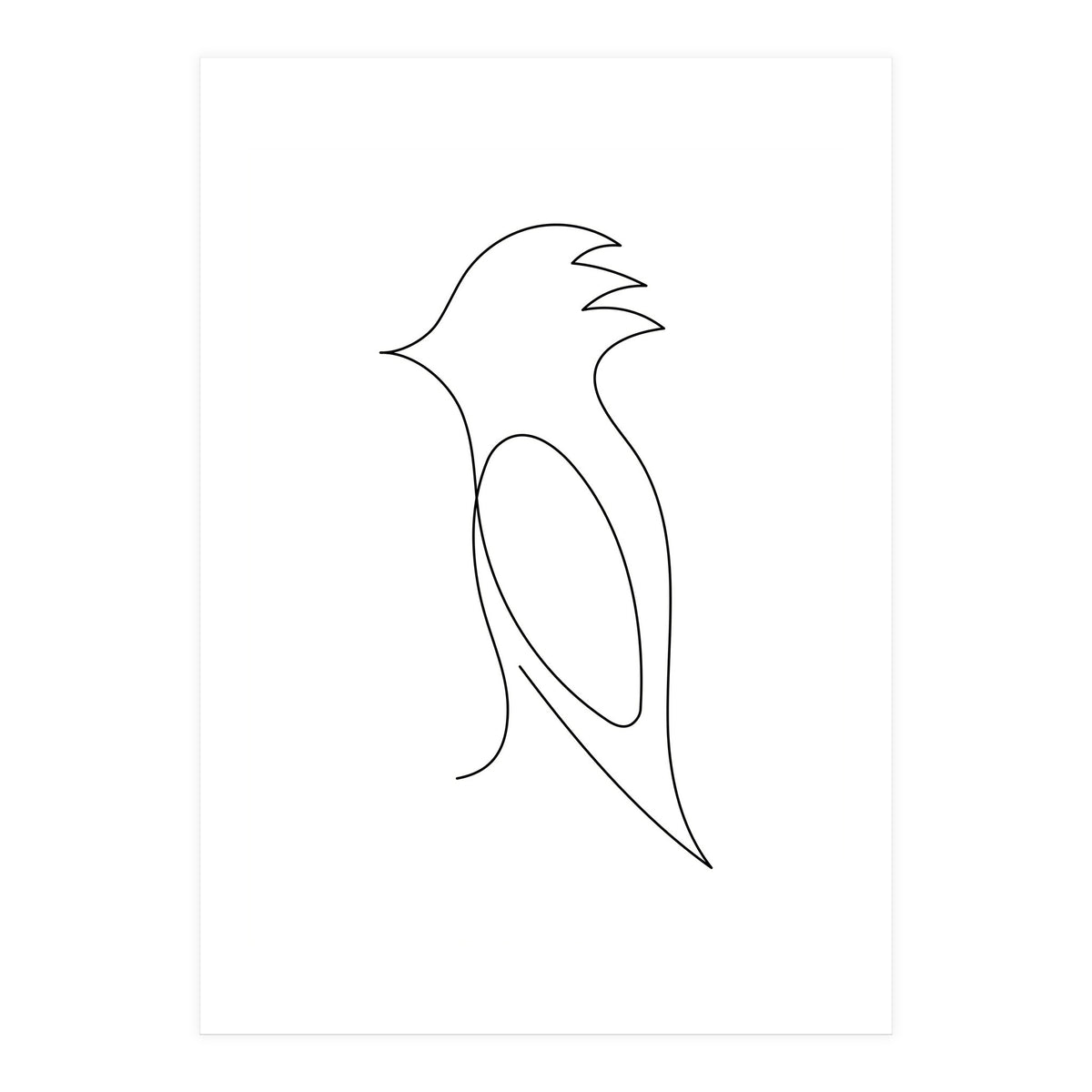 One Line Art Bird (Print Only)
