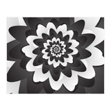 Mono Chrome Flower Spiral Pattern (Print Only) thumbnail