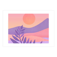 Oasis Sunset Landscape (Print Only)