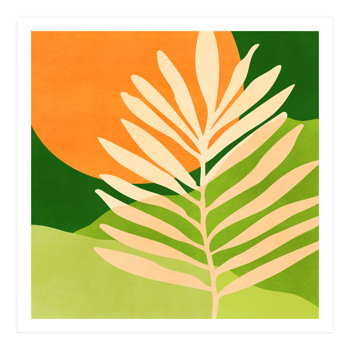 Sunny Palm Frond (Print Only)