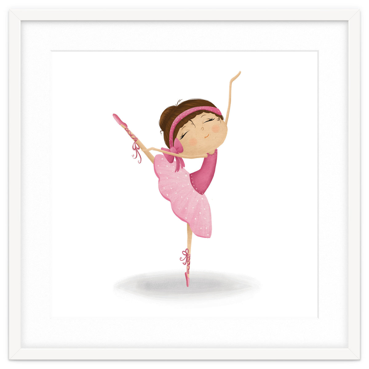 Adorable Ballerina Nursery Print