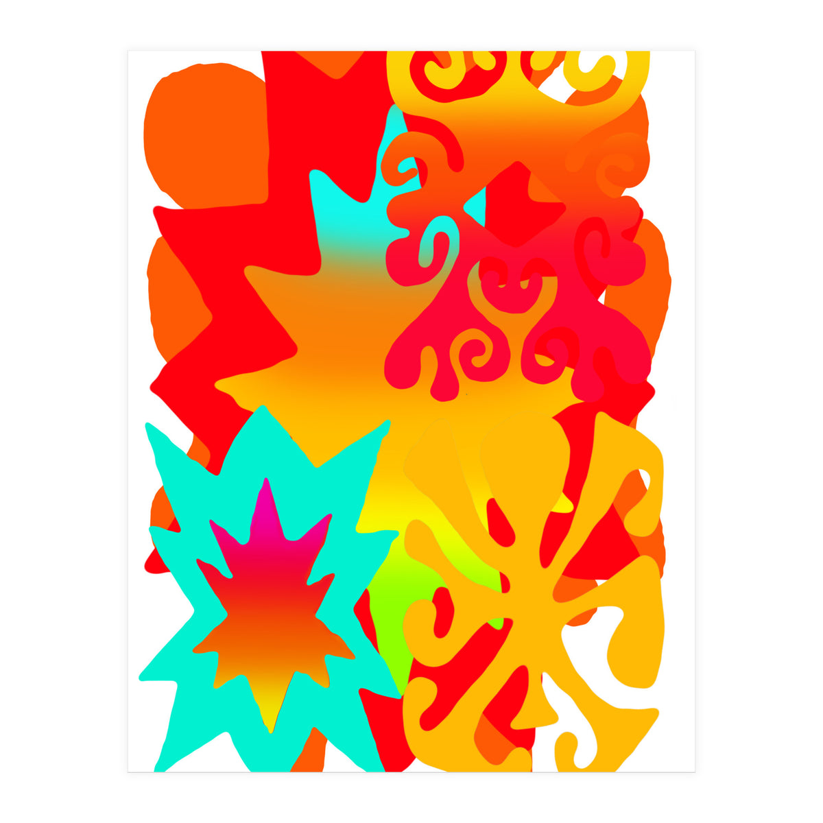 Pop Abstract Asimetrico 10 Copia (Print Only)