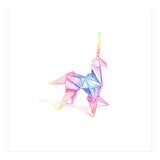 Rainbow Unicorn Origami (Print Only) thumbnail