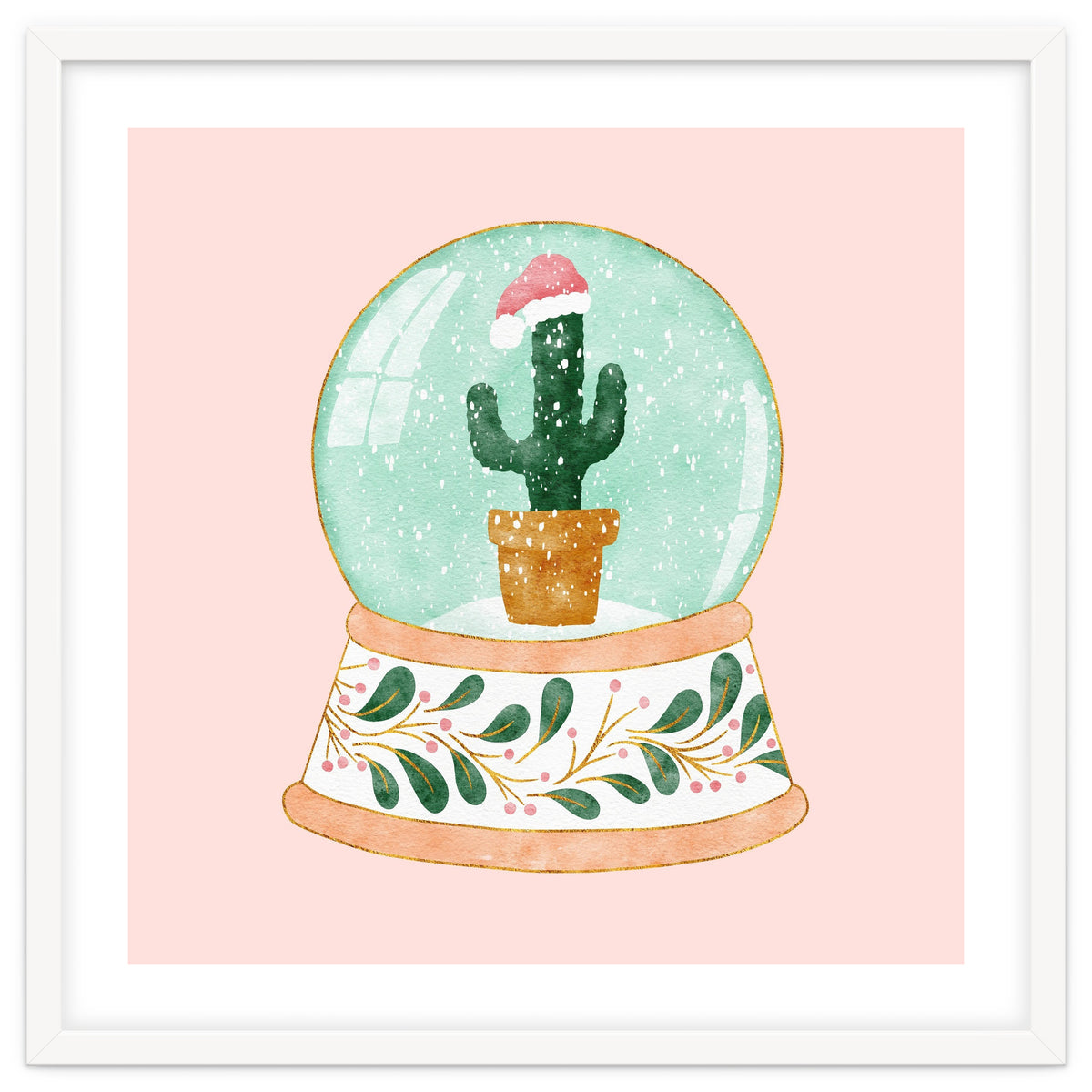 Cactus Snow Globe