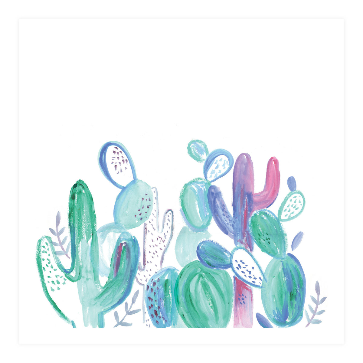Abstract Cacti (Print Only)