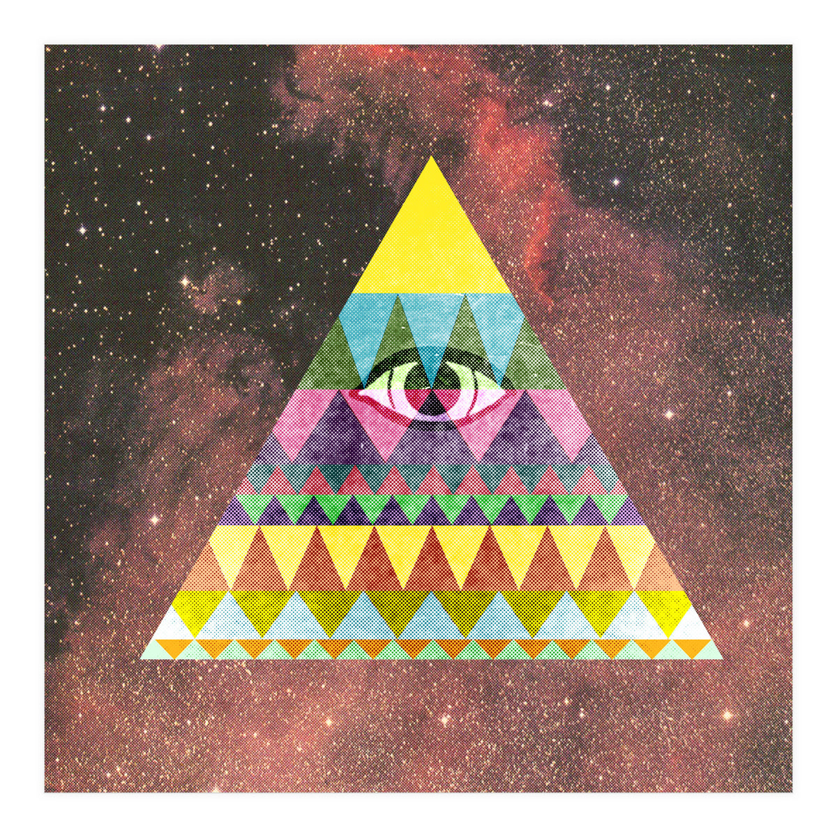 Pyramid In Space (Print Only)