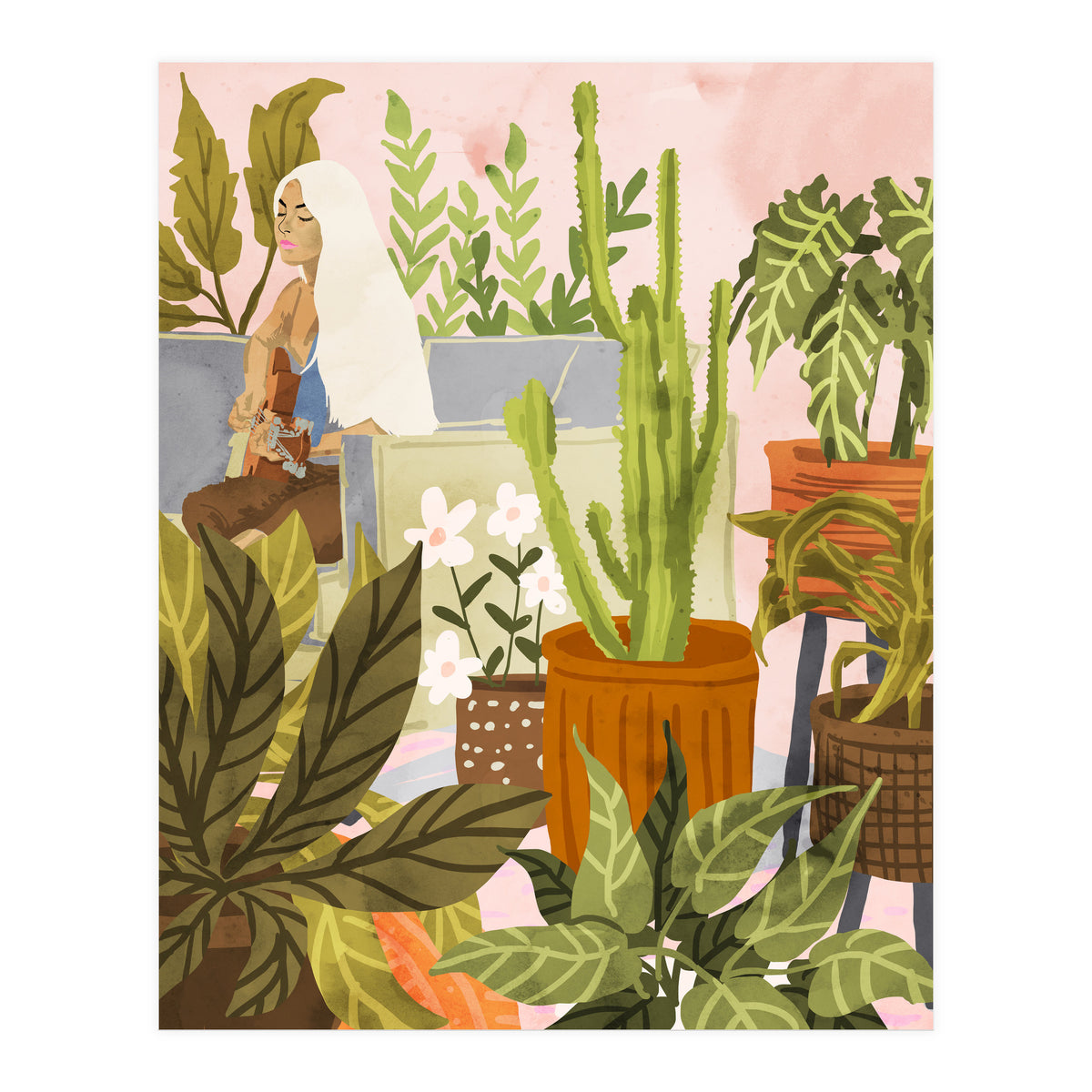 Playing For My Plants (Print Only)