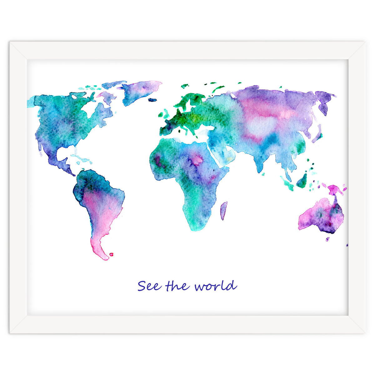 See the world || watercolor