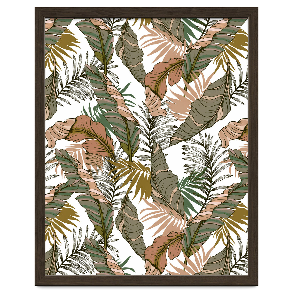 Drawing of wild tropical jungle I