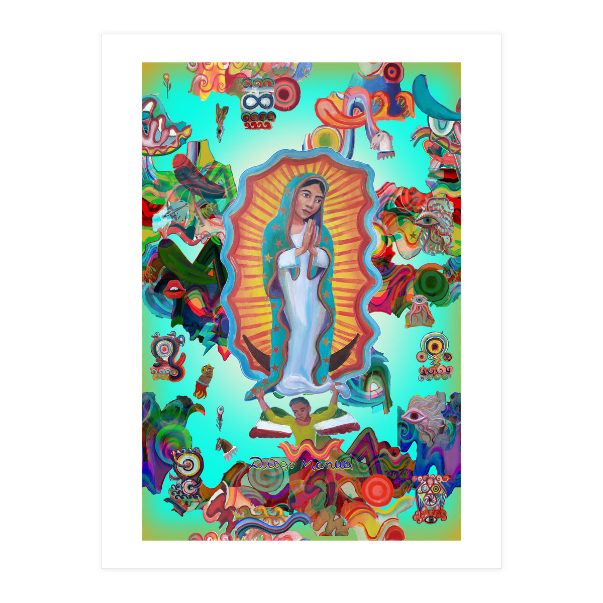 Virgen Y Graffiti 19 (Print Only)