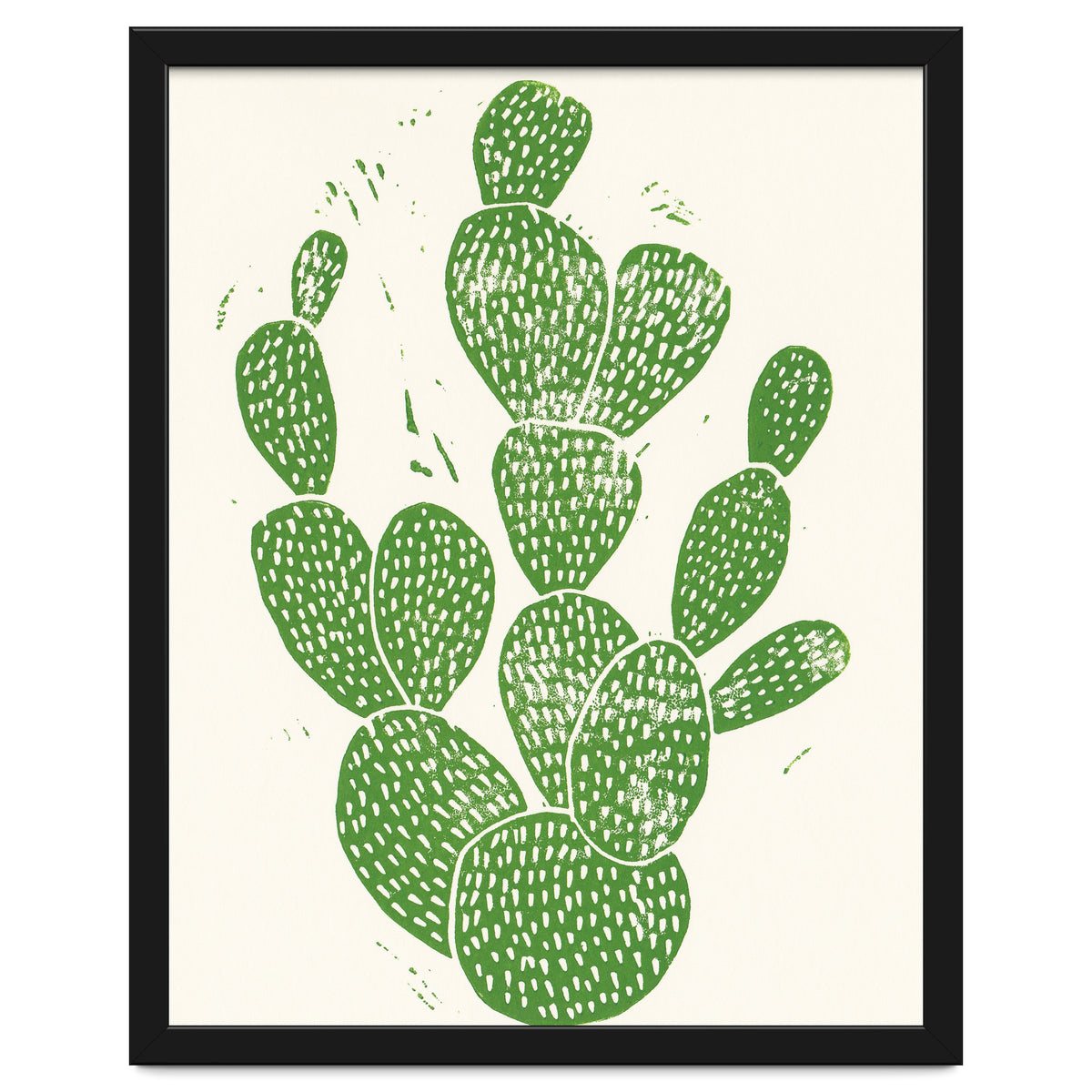 Linocut Cacti #1