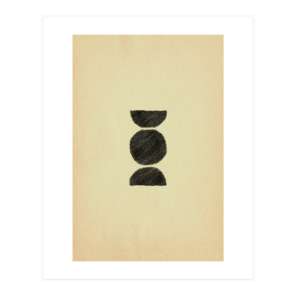 Abstract mid-century modern shapes (Print Only)