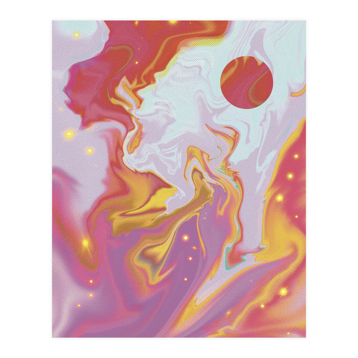 Red Planet Mars Space Marble (Print Only)