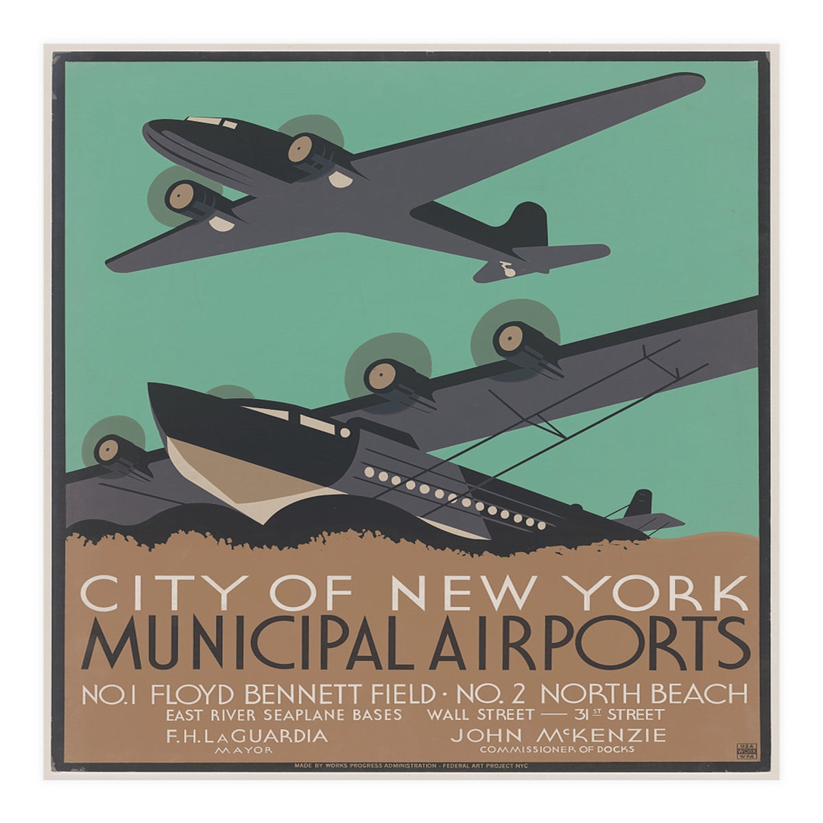 New york airplanes. (Print Only)