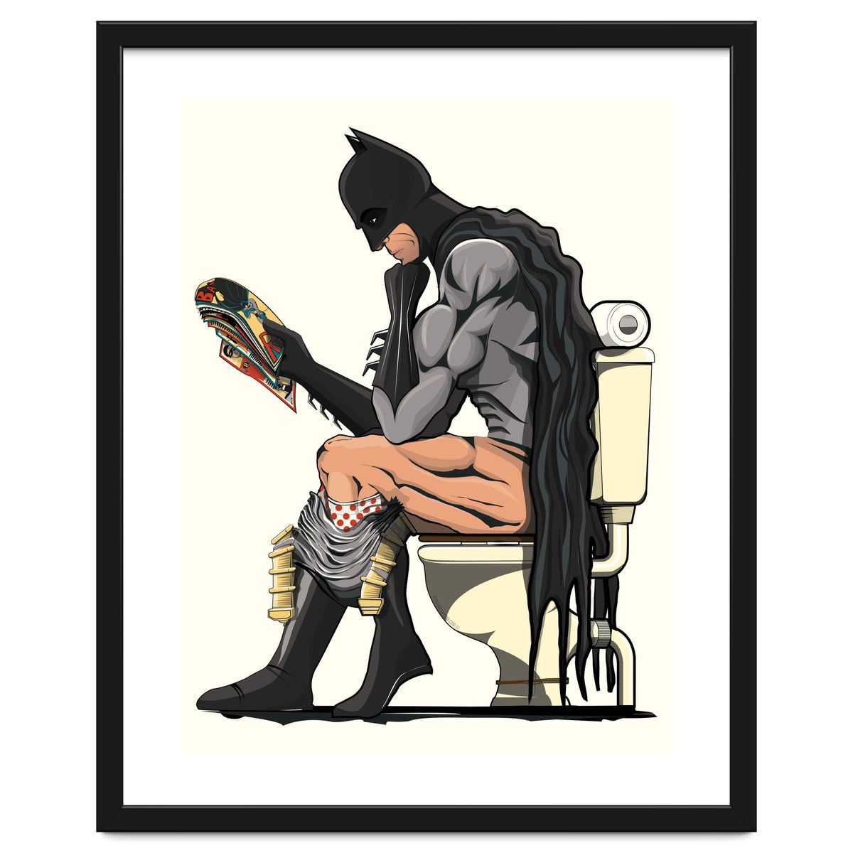 Batman on the Toilet