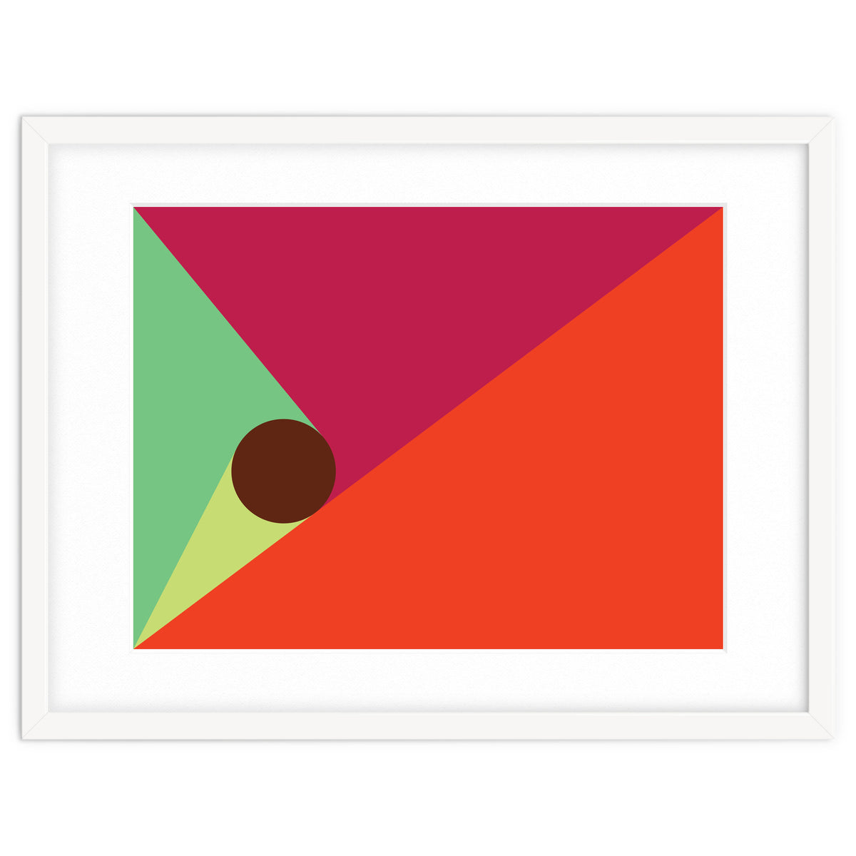 Geometric Shapes No. 25 - orange, mint & purple