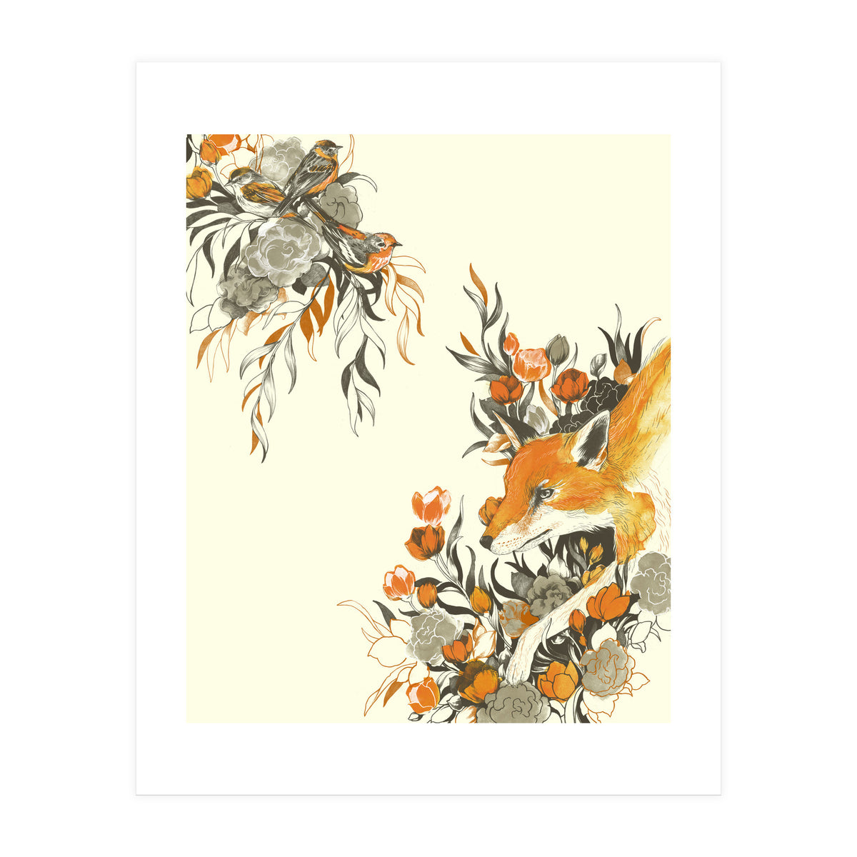 Fox In Foliage (Print Only)