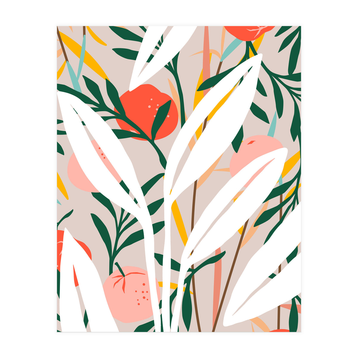 Abstract Plant Blush (Print Only)