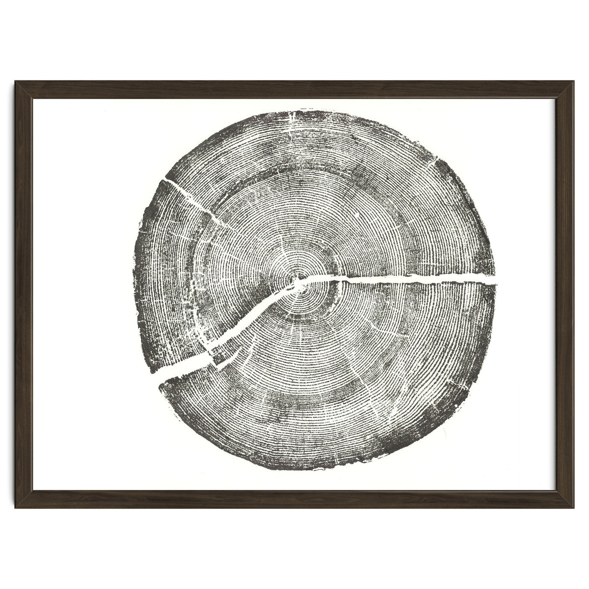 Rock Canyon, Tree Ring Print, Woodblock