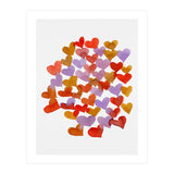 Watercolor melting hearts - retro (Print Only) thumbnail