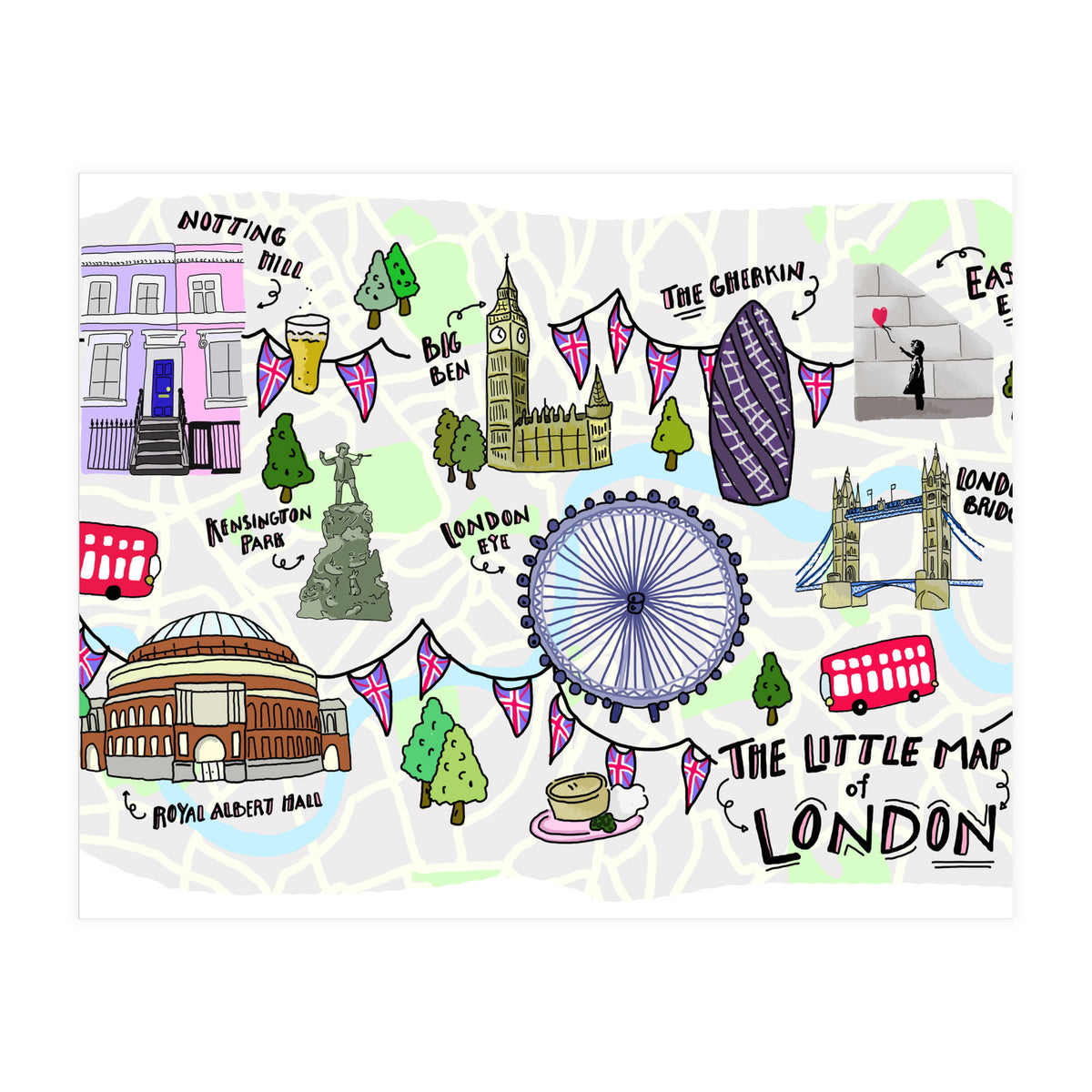 The Little Map of London (Print Only)