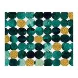 Dots pattern - emerald green and gold (Print Only) thumbnail