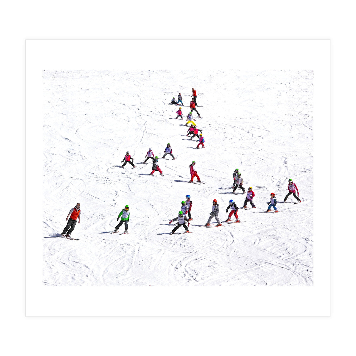 Ski school (Colour) (Print Only)